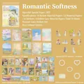 Vintage art DIY scrapbook kit with 50 sheets of specialty PET paper and oil painting motifs - Romantic Tenderness