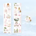50mm Rose Manor travel theme PET decorative tape for scrapbooking with floral illustrations - Rose Manor