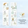 Travel themed PET tape featuring pastoral illustrations with vintage trucks and windmills - Pastoral Wind