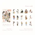 Set di 30 adesivi in PET con personaggi di moda per scrapbooking e decorazione diario - Flowers Stalk