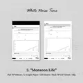White Noise Time series 100-sheet minimalist light paper sticky notes 70x100mm - Rainy Season Life