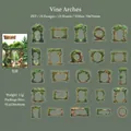 25-pack forest vine PET decorative stickers with nature element frames for DIY projects - Vines & Tree Holes
