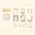 Set di 20 adesivi PET floreali Ghirlanda di Crepuscolo per scrapbooking e diario DIY - Ghirlanda del Crepuscolo