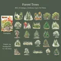 Forest trees theme PET sticker pack with 25 pieces for DIY scrapbooking decoration - Forest Trees
