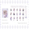 Set di 30 adesivi PET Grape Girl stile anime viola per decorazioni fai-da-te e journaling - Ragazza Uva