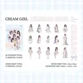 Adesivi PET Cream Girl con 15 eleganti illustrazioni per decorazione di diari fai-da-te - Ragazza Crema