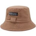 Double-sided cotton bucket hat in khaki canvas featuring UCLA branding logo - One Size 58cm / Khaki