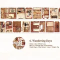 Vintage Washi tape 65mm wide with 640mm loop featuring retro newspaper and sketch designs - Drifting Old Days