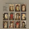 Papier de scrapbooking vintage Porte de la Forêt avec 10 designs de portes et 30 feuilles - Porte de la Forêt