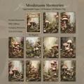 Papier de collage Mushroom Memories avec 10 motifs de champignons de forêt pour journaux - Mémoire de Champignon
