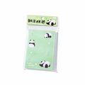 Blocco note carino con panda e motivi di bambù verde con 80 fogli per scrapbooking DIY - Panda che Rotola