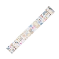 Vintage Washi Tape mit Aquarell-Schleifen Knöpfen und Spitze für Scrapbooking-Dekor - Gemütlicher Nachmittag