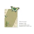 Bloc de notas de mariposa Forest Messenger con 50 hojas para decoración de álbumes DIY - Estilo Mensajero del Bosque