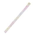 Nastro washi con sfumatura rosa e gialla e scritte vintage Best Wishes Slow Down - Citazioni sulla Vita