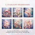 Dromerig paddestoel illustratiepapier set met 30 vellen voor vintage DIY scrapbooking - Sterrenpaddenstoel