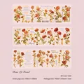 Adesivi PET Eton Garden Rose of Freud con 3 fogli di disegni floreali in oro laser - Rosa Freud