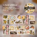 Vintage floral PET tape with sunflowers and herbal jars for scrapbooking and decoration - Wind Field