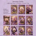 Set de papel decorativo Rococo Fantasy con castillo vintage e ilustraciones florales - Castillo de Ensueño