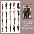 Set di 20 adesivi vintage in PET con personaggi per scrapbooking e decorazione - Acchiappacuori