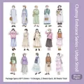Lot de 30 autocollants washi style japonais avec illustrations de femmes en ville - Errance Urbaine