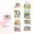 50mm watercolor florist washi tape featuring romantic European flower shop illustrations - Romantic Flower Market