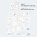 Set of 50 vintage floral paper stickers and labels with delicate hollow-out craft - Flower Branches Whispers