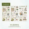 PET-Aufkleber mit Gewächshaus- und Gartenmotiven im Aquarell-Stil für Scrapbooking - Gartenzeit