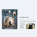 Adventures in Cat World stickers with gold foil and glitter PET film, 45 pieces set - Cat Adventure