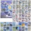 Retro Tide of Destiny art sticker set featuring Van Gogh and Monet oil painting designs - Destiny Tide