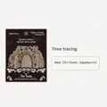Vintage border note paper pack with 30 sheets of retro European floral designs - Back in Time