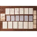 32-delige vintage scrapbook papierset met Victoriaanse modeschetsen en kantpatronen - Modeafdruk