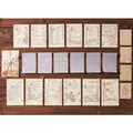 Vintage botanische scrapbooking set met planten illustraties en verouderde texturen - Botanische Krant