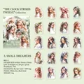 Fairy tale girl theme PET stickers with shell gold finish and white ink printing - Little Dorothy