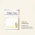 Vintage floral collage sticky notes for scrapbooking with 30 sheets of retro flower paper - Collage Story