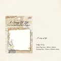 A Song of Life vintage floral sticky notes for journaling with hand-drawn botanical art - A Song of Life