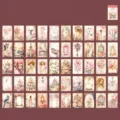 Vintage romantic washi stickers set featuring 50 floral and architectural patterns - 50 Pieces/Pack / Getting Better