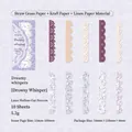 Papel de encaje vintage con 10 diseños calados por láser para decoración de álbumes DIY - Susurros de Sueño