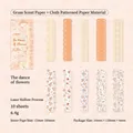 Serie Lace Flower tiras de papel decorativo vintage cortadas con láser para scrapbooking DIY - Danza en Flor