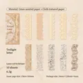 Set de papel de encaje vintage troquelado para scrapbooking con motivos florales láser - Carta del Crepúsculo