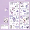 Pegatinas serie Surprise Store tema sueño púrpura para decorar diarios y bricolaje - Línea Directa Romántica