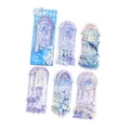 Holographic Ocean Kingdom PET stickers featuring jellyfish and whale designs - Ocean Kingdom