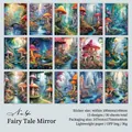 Fairy Mirror mushroom elf house stickers 15 patterns retro decorative paper set - Fairy Tale Mirror