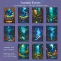 Fantasy Starlight Forest Scrapbooking Papier Set mit 10 Waldmotiven 30 Blatt Inhalt - 30 Stück/Packung / Fantasiewald