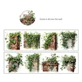 5cmx2m Retro ivy and brick wall PET tape featuring green plants for scrapbooking - Greenery Over Wall