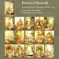 Vintage-Scrapbooking-Papier mit Blumenmotiven, 30 Blatt für DIY-Dekoration und Handwerk - 30 Blatt / Haus Voller Blumen