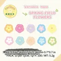 Floral washi tape with 10 small flower designs 100 stickers for scrapbooking DIY crafts - Spring Flower
