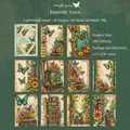 Vintage Schmetterling Scrapbooking-Papier mit floralen und Steampunk Motiven für Journale - Stimme des Schmetterlings