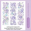 Freesien-PET-Sticker in Lila mit Spezialöl-Finish für Scrapbooking und Dekoration - Lila Blumentraum (Wēn Róu Huā Mèng)