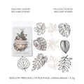 Papel de encaje de hoja hueca vintage para álbumes con 10 recortes florales - Fallen Leaves Like Poetry