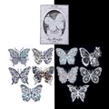 Adesivi farfalla in PET pizzo con effetto laser olografico per scrapbooking - Farfalla in Pizzo